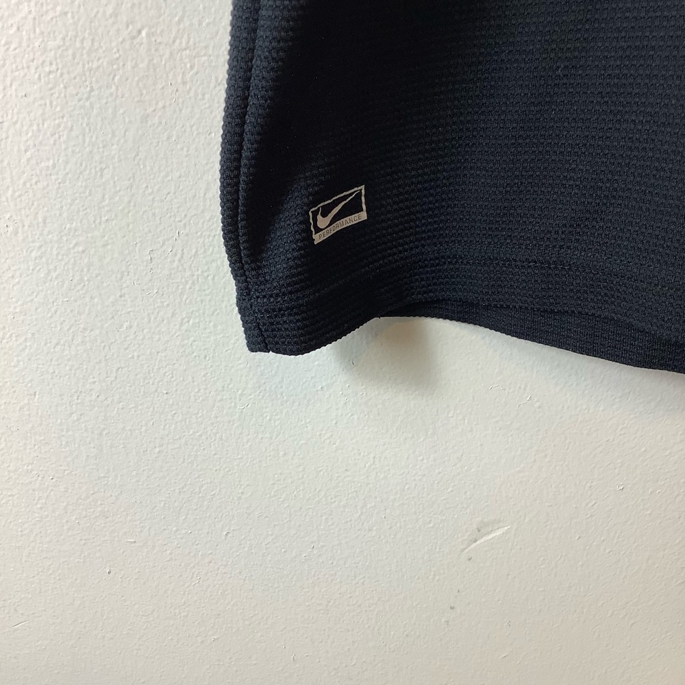 Nike Men's Polo XL Black Shirt Golf Embroidered Dri Fit 3 Button Shirt - Picture 2 of 10